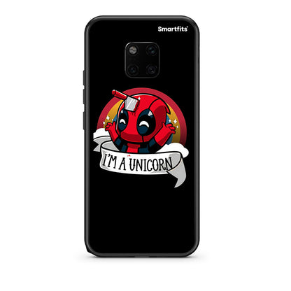 Huawei Mate 20 Pro Unicorn Deadpool θήκη από τη Smartfits με σχέδιο στο πίσω μέρος και μαύρο περίβλημα | Smartphone case with colorful back and black bezels by Smartfits