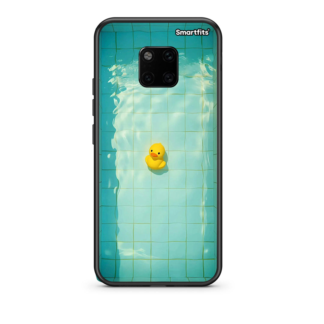 Huawei Mate 20 Pro Yellow Duck θήκη από τη Smartfits με σχέδιο στο πίσω μέρος και μαύρο περίβλημα | Smartphone case with colorful back and black bezels by Smartfits