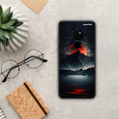 Red Full Moon - Huawei Mate 20 θήκη