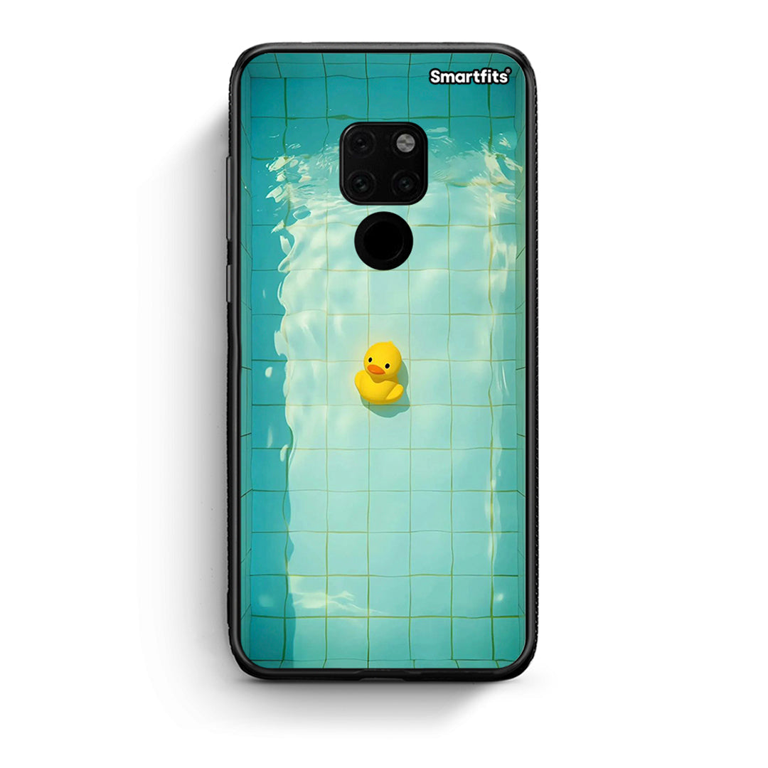 Huawei Mate 20 Yellow Duck θήκη από τη Smartfits με σχέδιο στο πίσω μέρος και μαύρο περίβλημα | Smartphone case with colorful back and black bezels by Smartfits