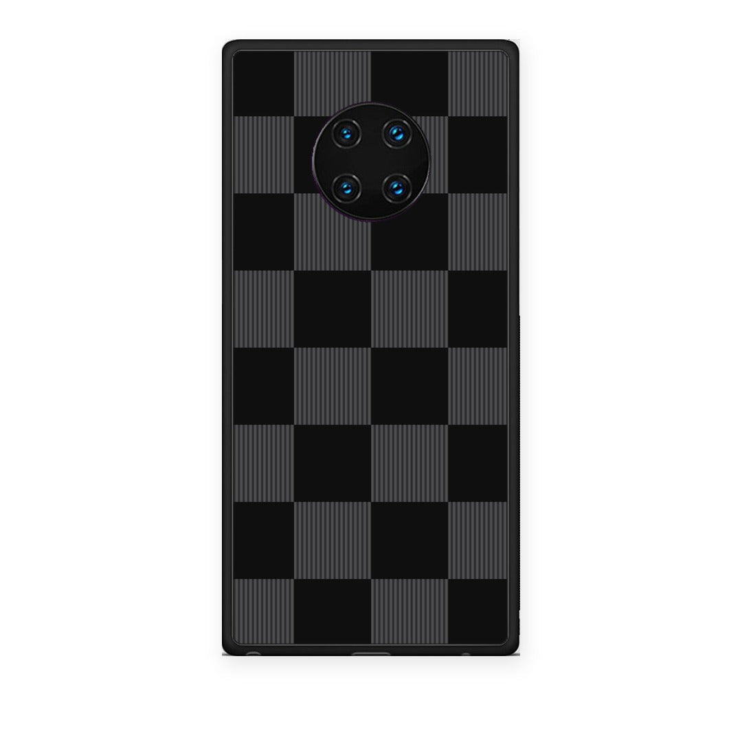 Θήκη Huawei Mate 30 Pro Black and Charcoal Striped Checks από τη Smartfits με σχέδιο στο πίσω μέρος και μαύρο περίβλημα | Huawei Mate 30 Pro Black and Charcoal Striped Checks case with colorful back and black bezels