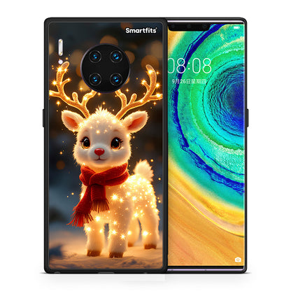 Θήκη Huawei Mate 30 Pro Christmas Cutie από τη Smartfits με σχέδιο στο πίσω μέρος και μαύρο περίβλημα | Huawei Mate 30 Pro Christmas Cutie case with colorful back and black bezels
