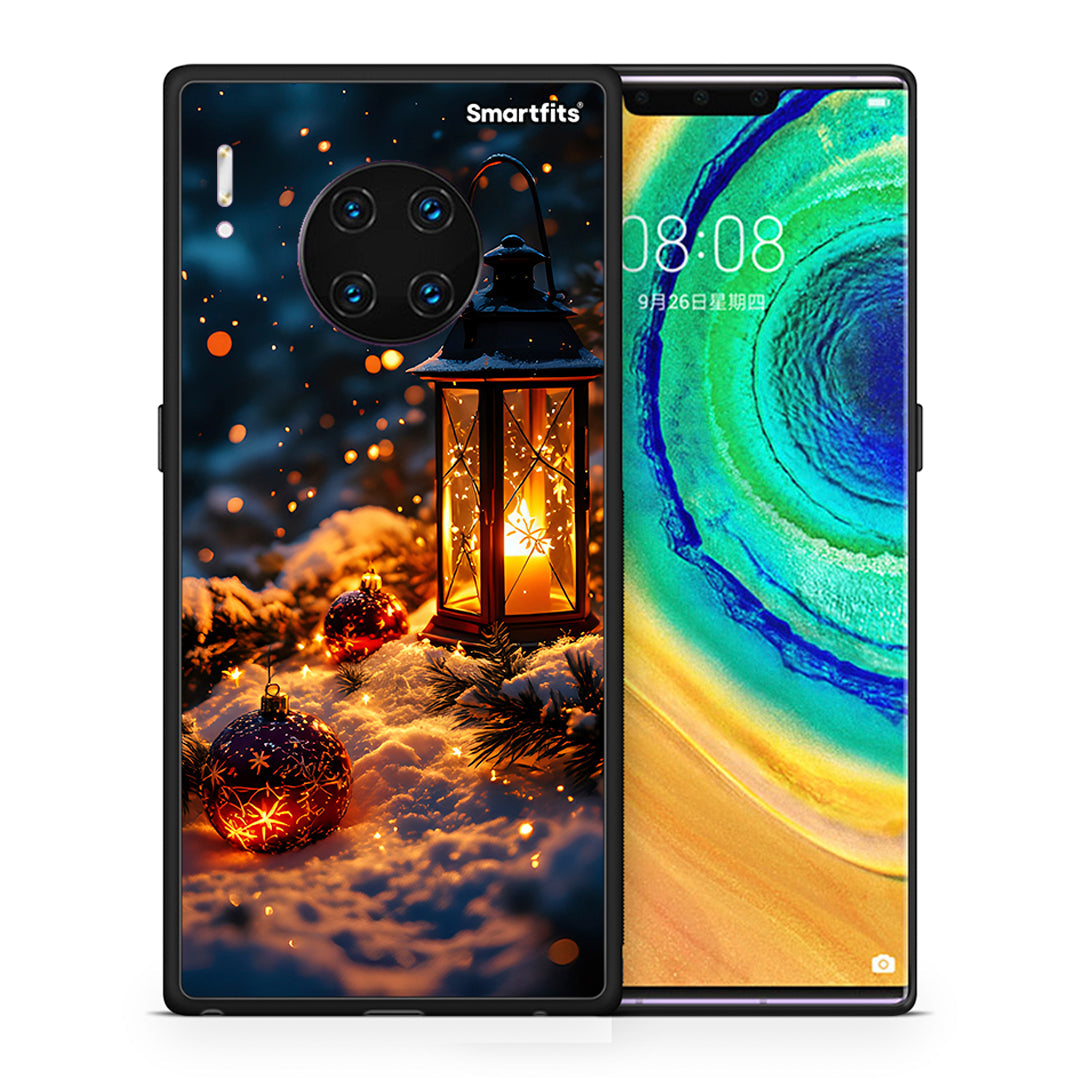 Θήκη Huawei Mate 30 Pro Christmas Ornaments από τη Smartfits με σχέδιο στο πίσω μέρος και μαύρο περίβλημα | Huawei Mate 30 Pro Christmas Ornaments case with colorful back and black bezels