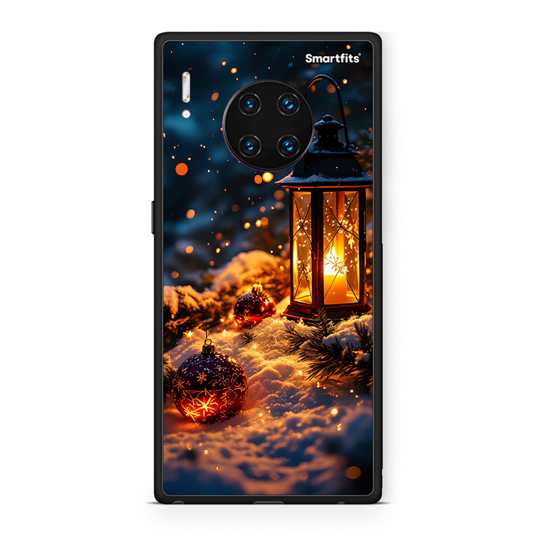 Huawei Mate 30 Pro Christmas Ornaments θήκη από τη Smartfits με σχέδιο στο πίσω μέρος και μαύρο περίβλημα | Smartphone case with colorful back and black bezels by Smartfits
