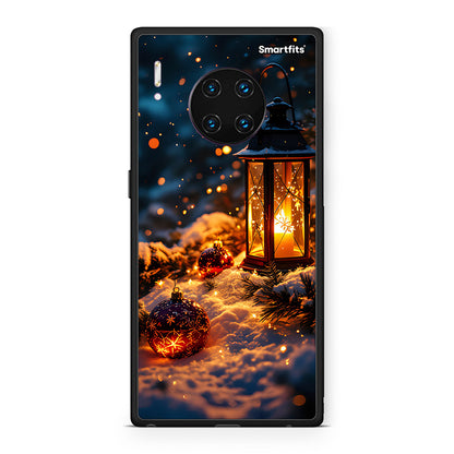 Huawei Mate 30 Pro Christmas Ornaments θήκη από τη Smartfits με σχέδιο στο πίσω μέρος και μαύρο περίβλημα | Smartphone case with colorful back and black bezels by Smartfits