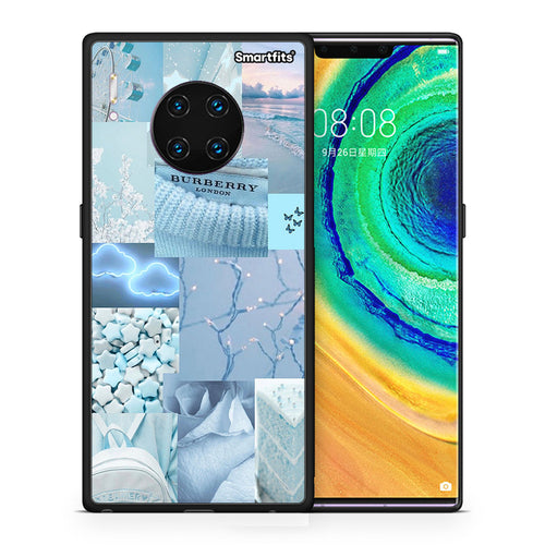 Θήκη Huawei Mate 30 Pro Ciel Aesthetic Collage από τη Smartfits με σχέδιο στο πίσω μέρος και μαύρο περίβλημα | Huawei Mate 30 Pro Ciel Aesthetic Collage case with colorful back and black bezels