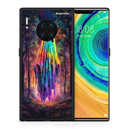 Θήκη Huawei Mate 30 Pro Halloween Ghost από τη Smartfits με σχέδιο στο πίσω μέρος και μαύρο περίβλημα | Huawei Mate 30 Pro Halloween Ghost case with colorful back and black bezels
