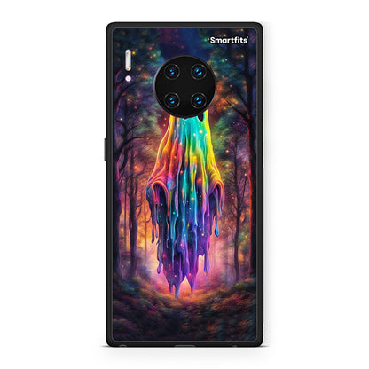 Huawei Mate 30 Pro Halloween Ghost θήκη από τη Smartfits με σχέδιο στο πίσω μέρος και μαύρο περίβλημα | Smartphone case with colorful back and black bezels by Smartfits
