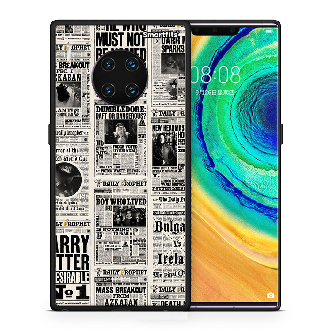 Θήκη Huawei Mate 30 Pro Harry Paper από τη Smartfits με σχέδιο στο πίσω μέρος και μαύρο περίβλημα | Huawei Mate 30 Pro Harry Paper case with colorful back and black bezels