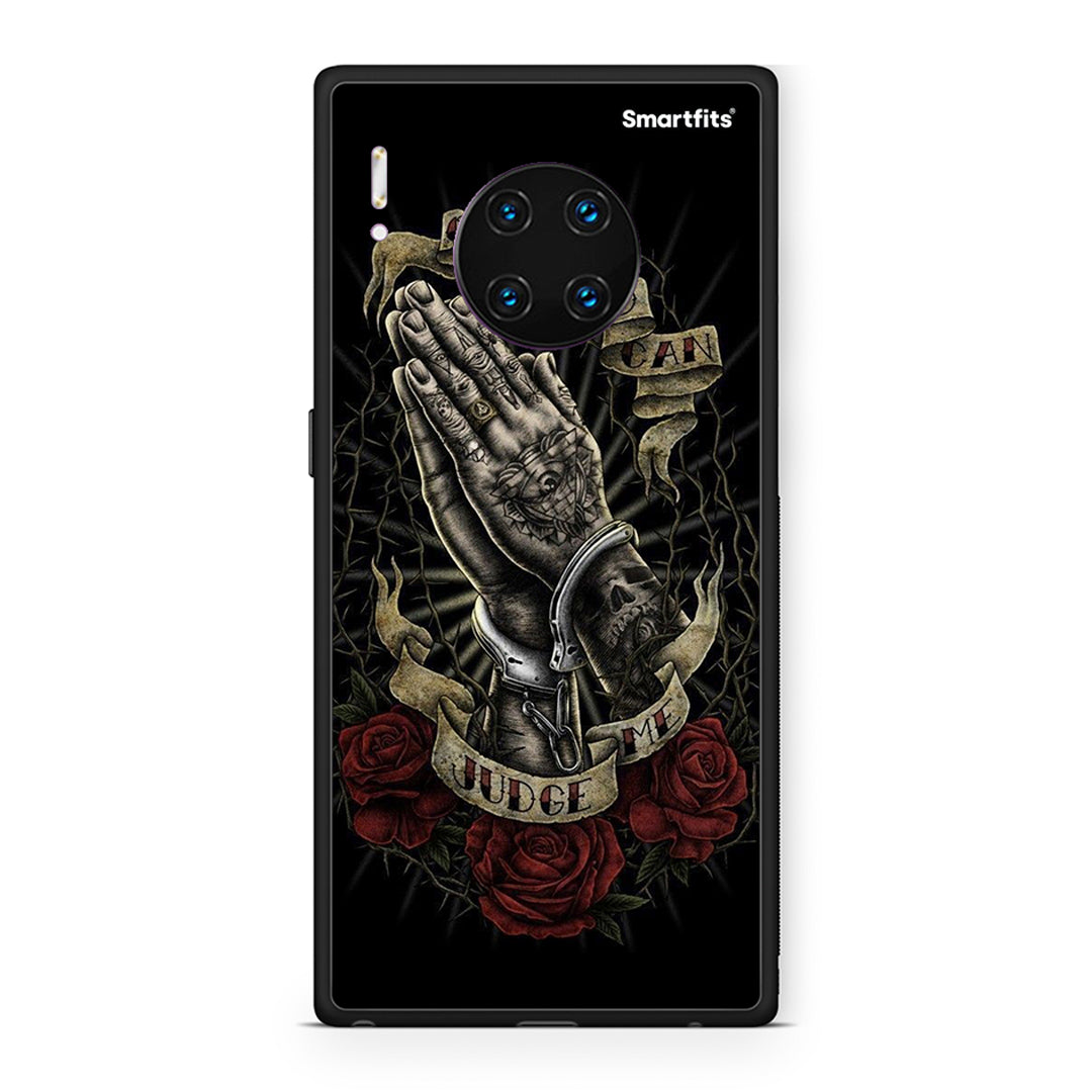 Huawei Mate 30 Pro Judge By God θήκη από τη Smartfits με σχέδιο στο πίσω μέρος και μαύρο περίβλημα | Smartphone case with colorful back and black bezels by Smartfits