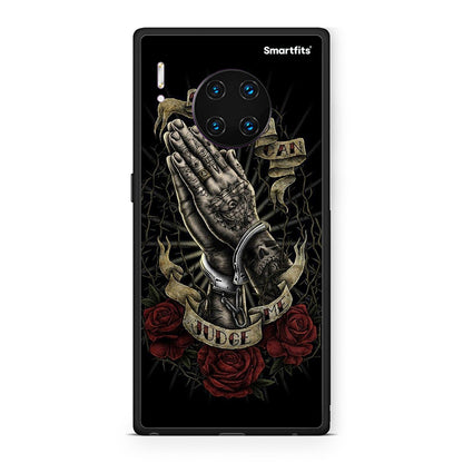 Huawei Mate 30 Pro Judge By God θήκη από τη Smartfits με σχέδιο στο πίσω μέρος και μαύρο περίβλημα | Smartphone case with colorful back and black bezels by Smartfits