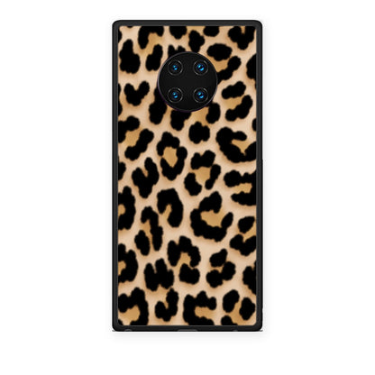 Θήκη Huawei Mate 30 Pro Leopard Print Tan Small από τη Smartfits με σχέδιο στο πίσω μέρος και μαύρο περίβλημα | Huawei Mate 30 Pro Leopard Print Tan Small case with colorful back and black bezels