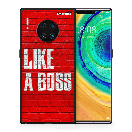 Θήκη Huawei Mate 30 Pro Like A Boss από τη Smartfits με σχέδιο στο πίσω μέρος και μαύρο περίβλημα | Huawei Mate 30 Pro Like A Boss case with colorful back and black bezels
