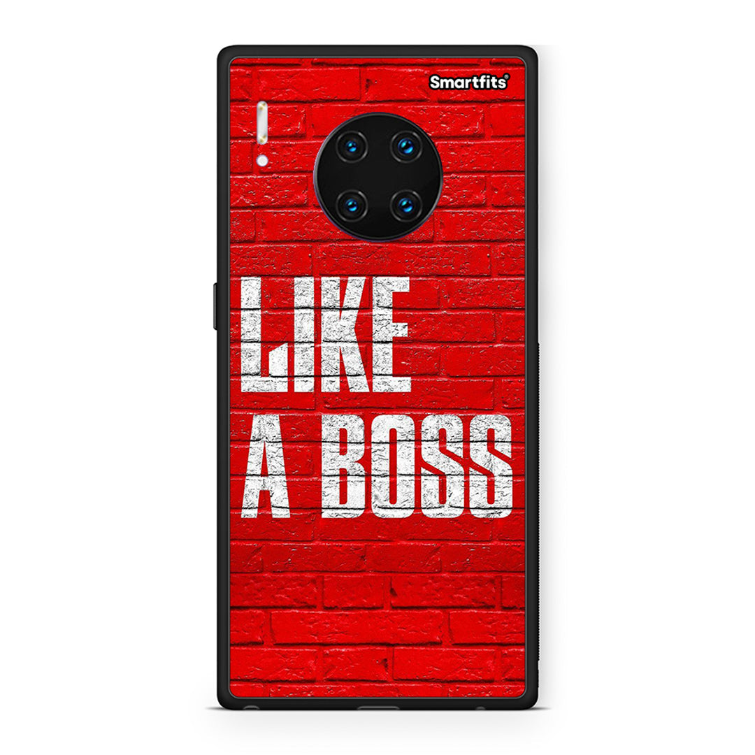 Huawei Mate 30 Pro Like A Boss θήκη από τη Smartfits με σχέδιο στο πίσω μέρος και μαύρο περίβλημα | Smartphone case with colorful back and black bezels by Smartfits
