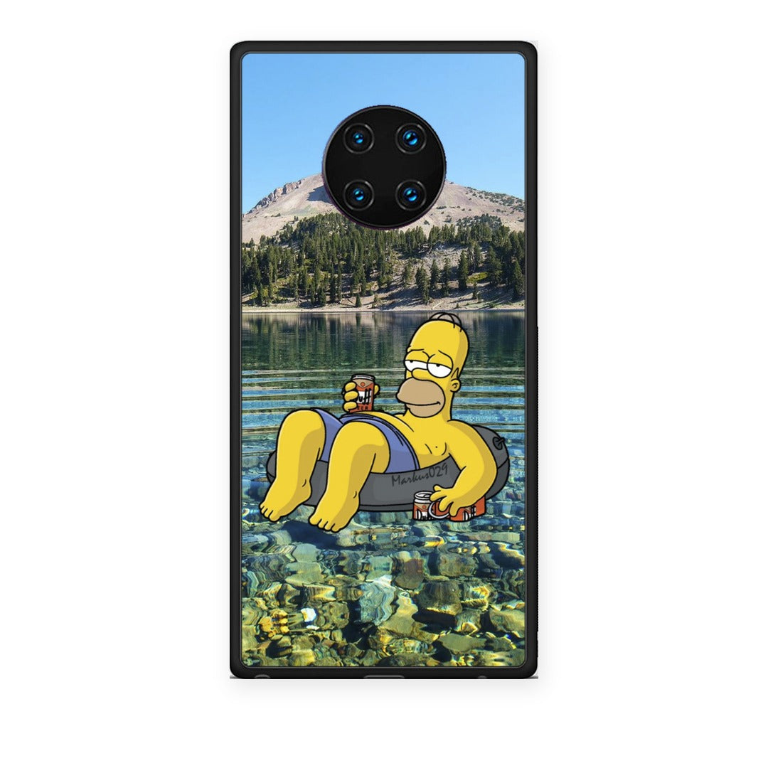 Θήκη Huawei Mate 30 Pro Summer Happiness από τη Smartfits με σχέδιο στο πίσω μέρος και μαύρο περίβλημα | Huawei Mate 30 Pro Summer Happiness case with colorful back and black bezels