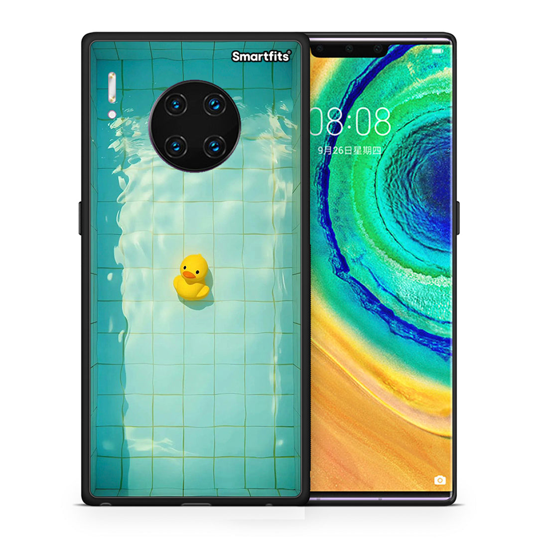 Θήκη Huawei Mate 30 Pro Yellow Duck από τη Smartfits με σχέδιο στο πίσω μέρος και μαύρο περίβλημα | Huawei Mate 30 Pro Yellow Duck case with colorful back and black bezels