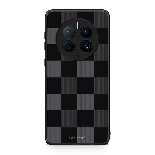 Θήκη Huawei Mate 50 Pro Black and Charcoal Striped Checks από τη Smartfits με σχέδιο στο πίσω μέρος και μαύρο περίβλημα | Huawei Mate 50 Pro Black and Charcoal Striped Checks case with colorful back and black bezels