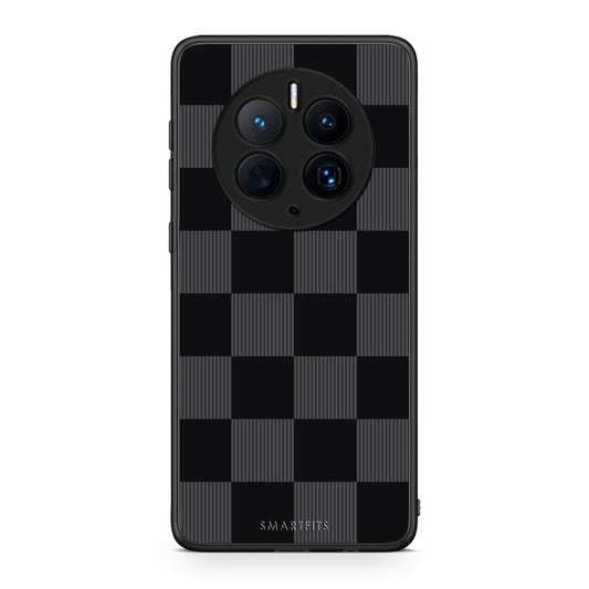 Θήκη Huawei Mate 50 Pro Black and Charcoal Striped Checks από τη Smartfits με σχέδιο στο πίσω μέρος και μαύρο περίβλημα | Huawei Mate 50 Pro Black and Charcoal Striped Checks case with colorful back and black bezels