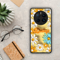 Thumbnail for Θήκη Huawei Mate 50 Pro Bubble Daisies από τη Smartfits με σχέδιο στο πίσω μέρος και μαύρο περίβλημα | Huawei Mate 50 Pro Bubble Daisies Case with Colorful Back and Black Bezels