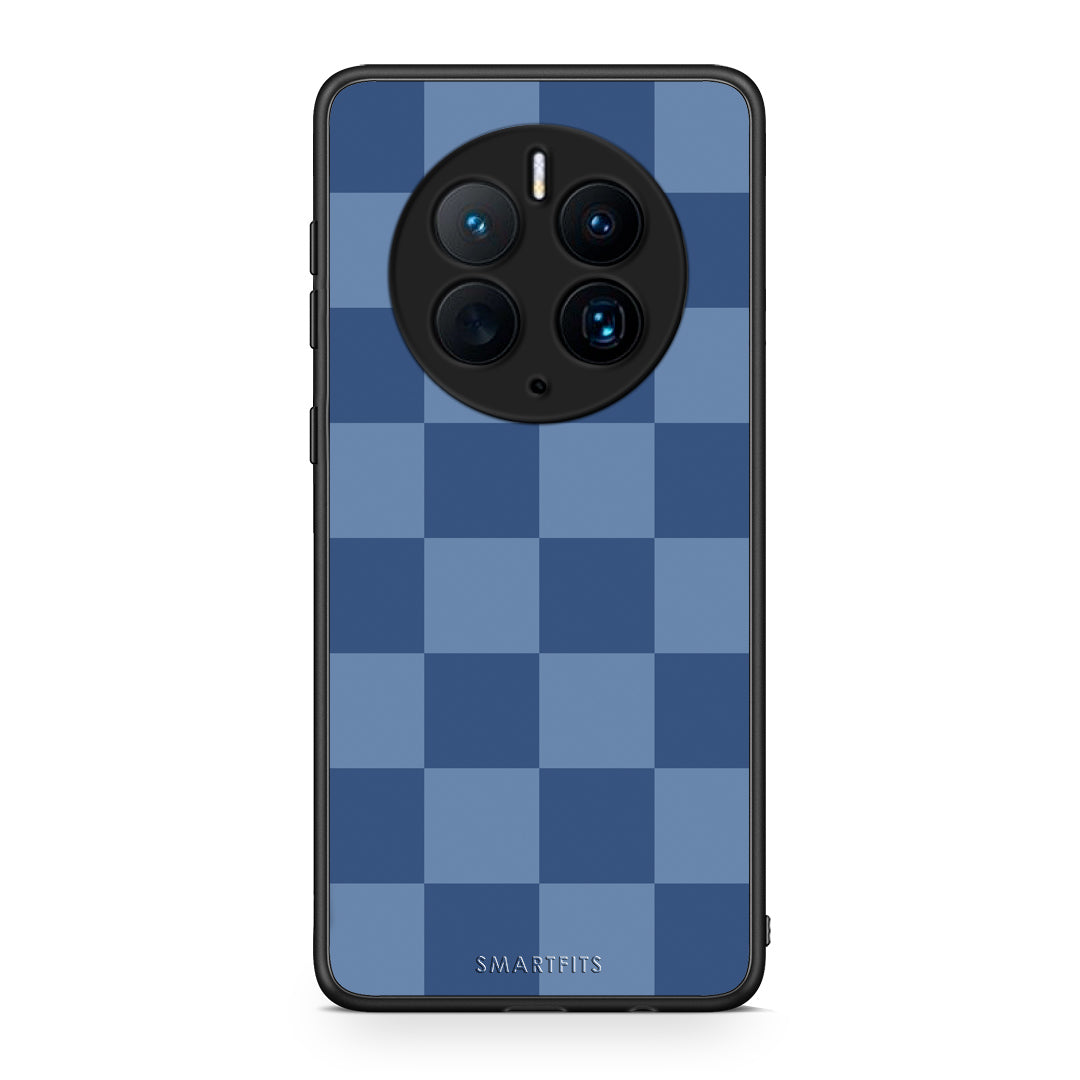 Θήκη Huawei Mate 50 Pro Denim Blue Checkerboard από τη Smartfits με σχέδιο στο πίσω μέρος και μαύρο περίβλημα | Huawei Mate 50 Pro Denim Blue Checkerboard case with colorful back and black bezels