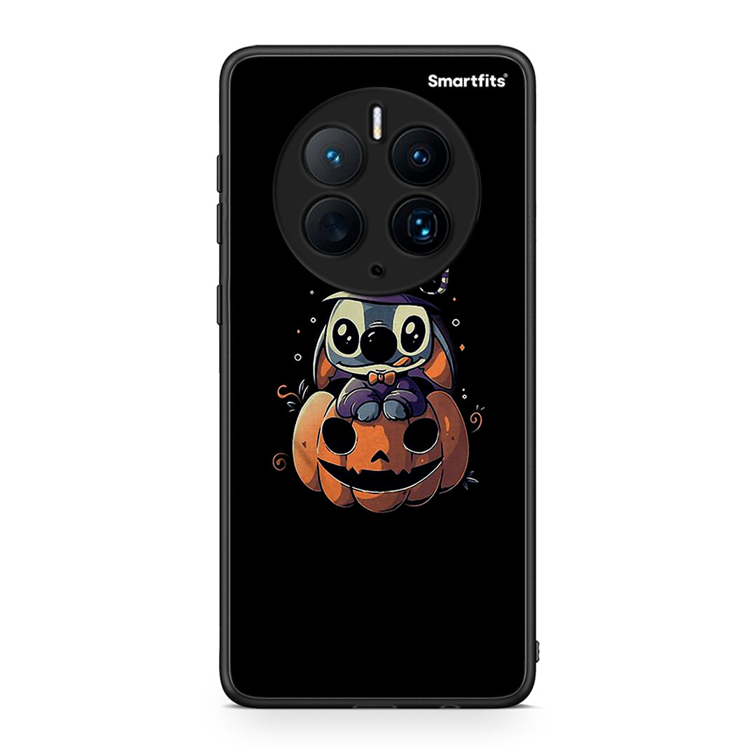 Θήκη Huawei Mate 50 Pro Halloween Stitch από τη Smartfits με σχέδιο στο πίσω μέρος και μαύρο περίβλημα | Huawei Mate 50 Pro Halloween Stitch Case with Colorful Back and Black Bezels