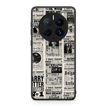 Θήκη Huawei Mate 50 Pro Harry Paper από τη Smartfits με σχέδιο στο πίσω μέρος και μαύρο περίβλημα | Huawei Mate 50 Pro Harry Paper Case with Colorful Back and Black Bezels