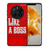 Thumbnail for Θήκη Huawei Mate 50 Pro Like A Boss από τη Smartfits με σχέδιο στο πίσω μέρος και μαύρο περίβλημα | Huawei Mate 50 Pro Like A Boss Case with Colorful Back and Black Bezels