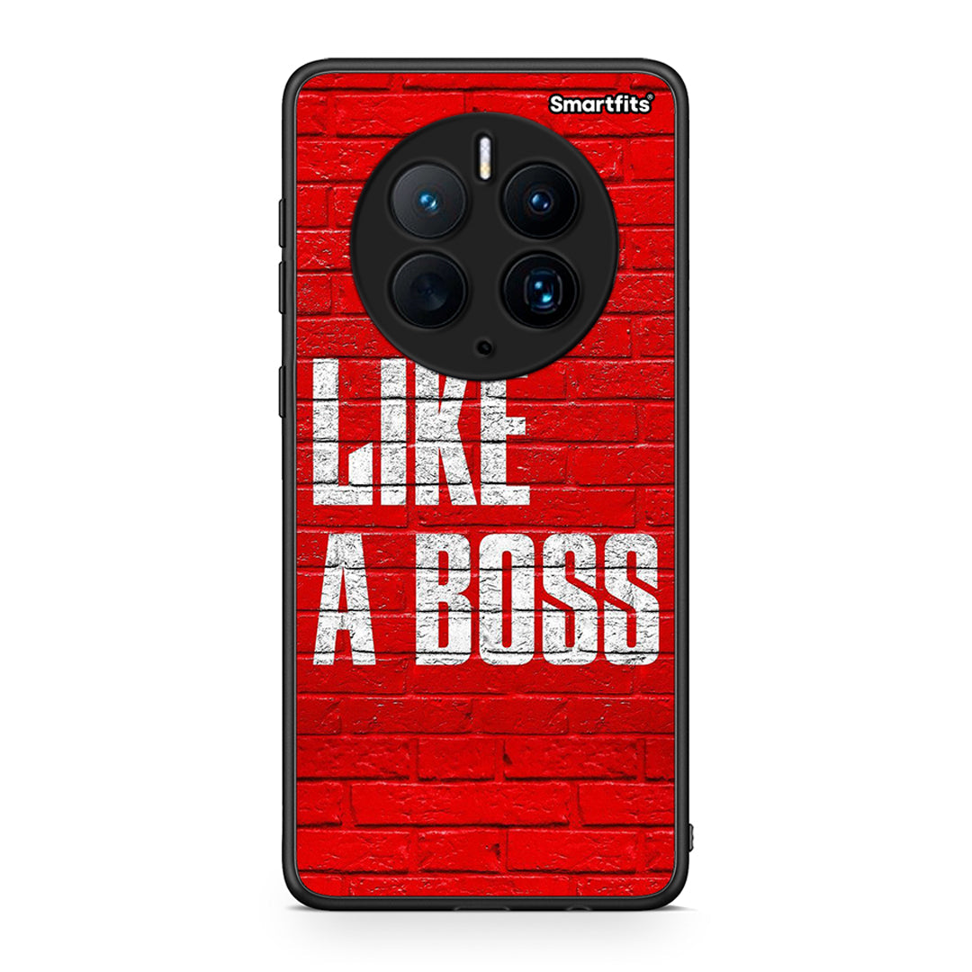 Θήκη Huawei Mate 50 Pro Like A Boss από τη Smartfits με σχέδιο στο πίσω μέρος και μαύρο περίβλημα | Huawei Mate 50 Pro Like A Boss Case with Colorful Back and Black Bezels