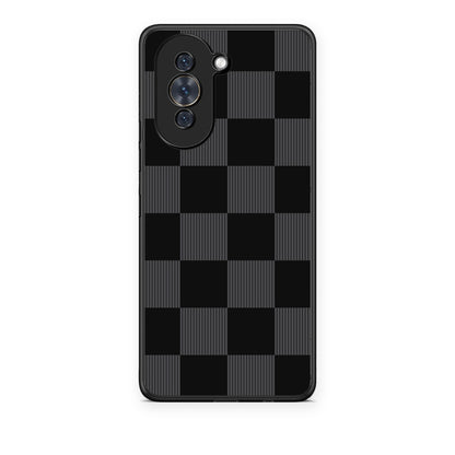 Θήκη Huawei Nova 10 Black and Charcoal Striped Checks από τη Smartfits με σχέδιο στο πίσω μέρος και μαύρο περίβλημα | Huawei Nova 10 Black and Charcoal Striped Checks case with colorful back and black bezels