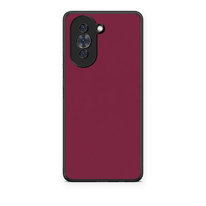 Θήκη Huawei Nova 10 Burgundy από τη Smartfits με σχέδιο στο πίσω μέρος και μαύρο περίβλημα | Huawei Nova 10 Burgundy case with colorful back and black bezels