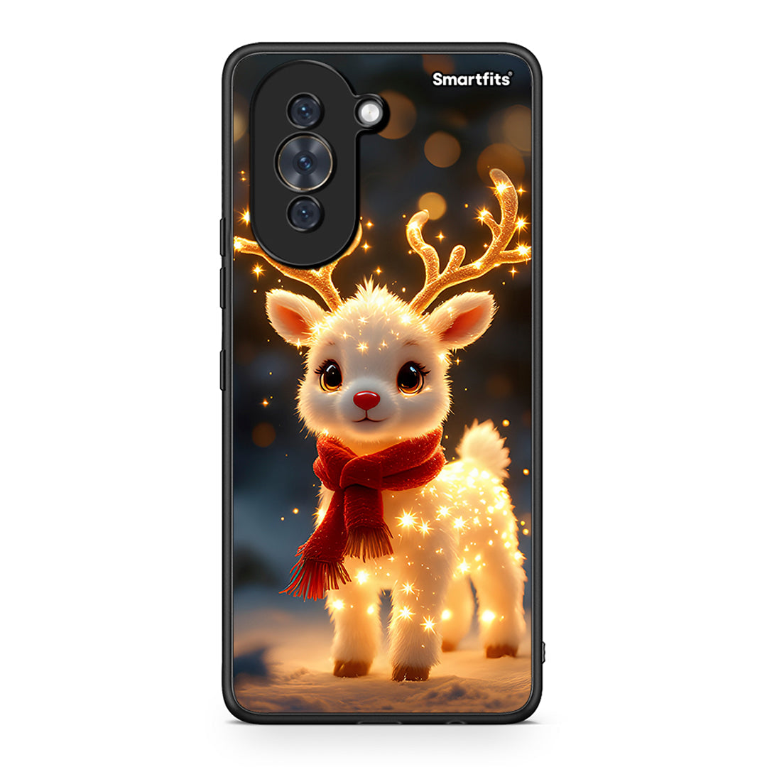 Huawei Nova 10 Christmas Cutie θήκη από τη Smartfits με σχέδιο στο πίσω μέρος και μαύρο περίβλημα | Smartphone case with colorful back and black bezels by Smartfits