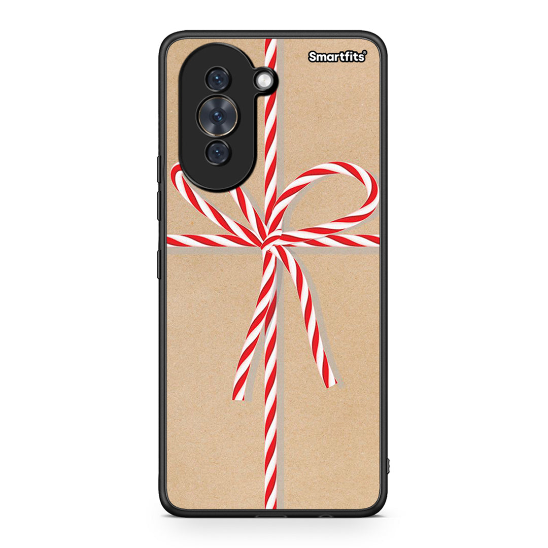 Huawei Nova 10 Christmas Gift θήκη από τη Smartfits με σχέδιο στο πίσω μέρος και μαύρο περίβλημα | Smartphone case with colorful back and black bezels by Smartfits