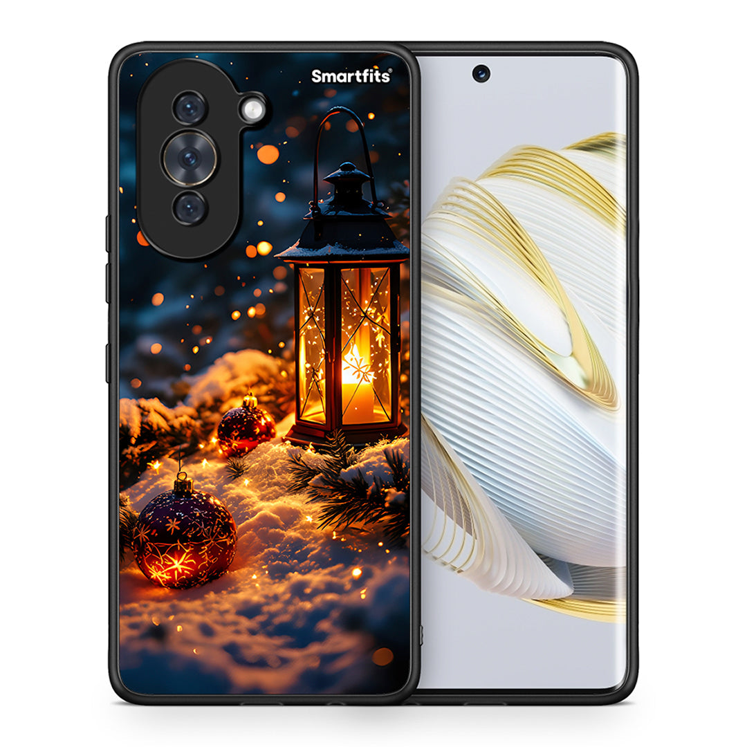 Θήκη Huawei Nova 10 Christmas Ornaments από τη Smartfits με σχέδιο στο πίσω μέρος και μαύρο περίβλημα | Huawei Nova 10 Christmas Ornaments case with colorful back and black bezels