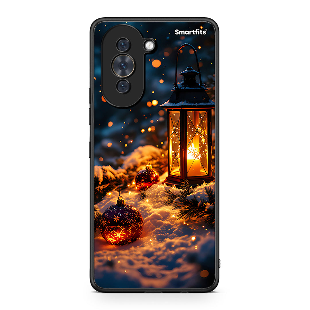 Huawei Nova 10 Christmas Ornaments θήκη από τη Smartfits με σχέδιο στο πίσω μέρος και μαύρο περίβλημα | Smartphone case with colorful back and black bezels by Smartfits