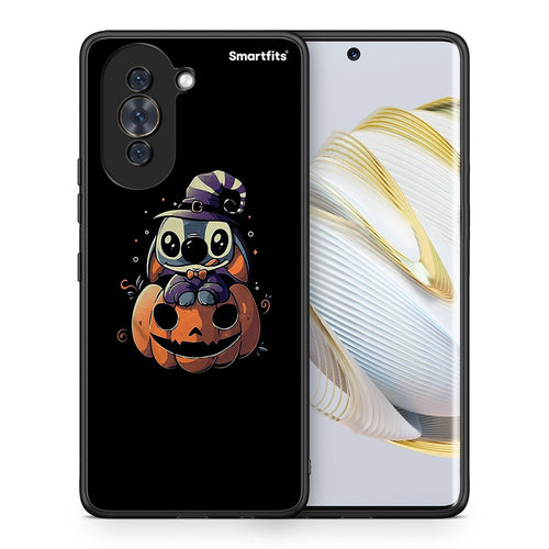 Θήκη Huawei Nova 10 Halloween Stitch από τη Smartfits με σχέδιο στο πίσω μέρος και μαύρο περίβλημα | Huawei Nova 10 Halloween Stitch case with colorful back and black bezels
