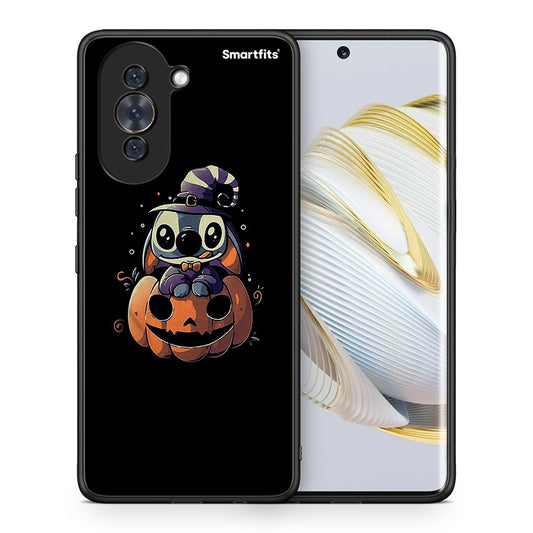 Θήκη Huawei Nova 10 Halloween Stitch από τη Smartfits με σχέδιο στο πίσω μέρος και μαύρο περίβλημα | Huawei Nova 10 Halloween Stitch case with colorful back and black bezels