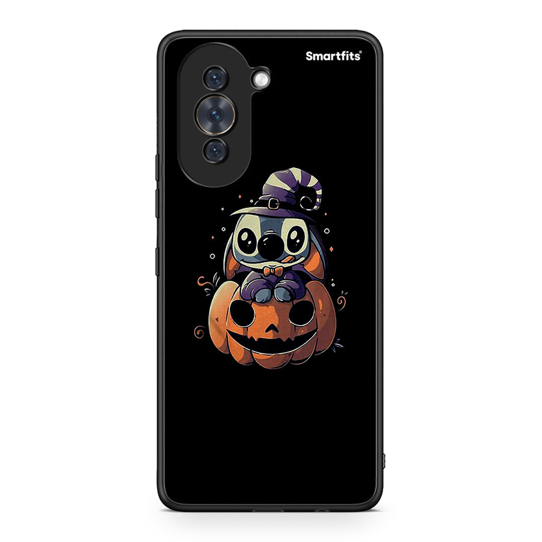 Huawei Nova 10 Halloween Stitch θήκη από τη Smartfits με σχέδιο στο πίσω μέρος και μαύρο περίβλημα | Smartphone case with colorful back and black bezels by Smartfits