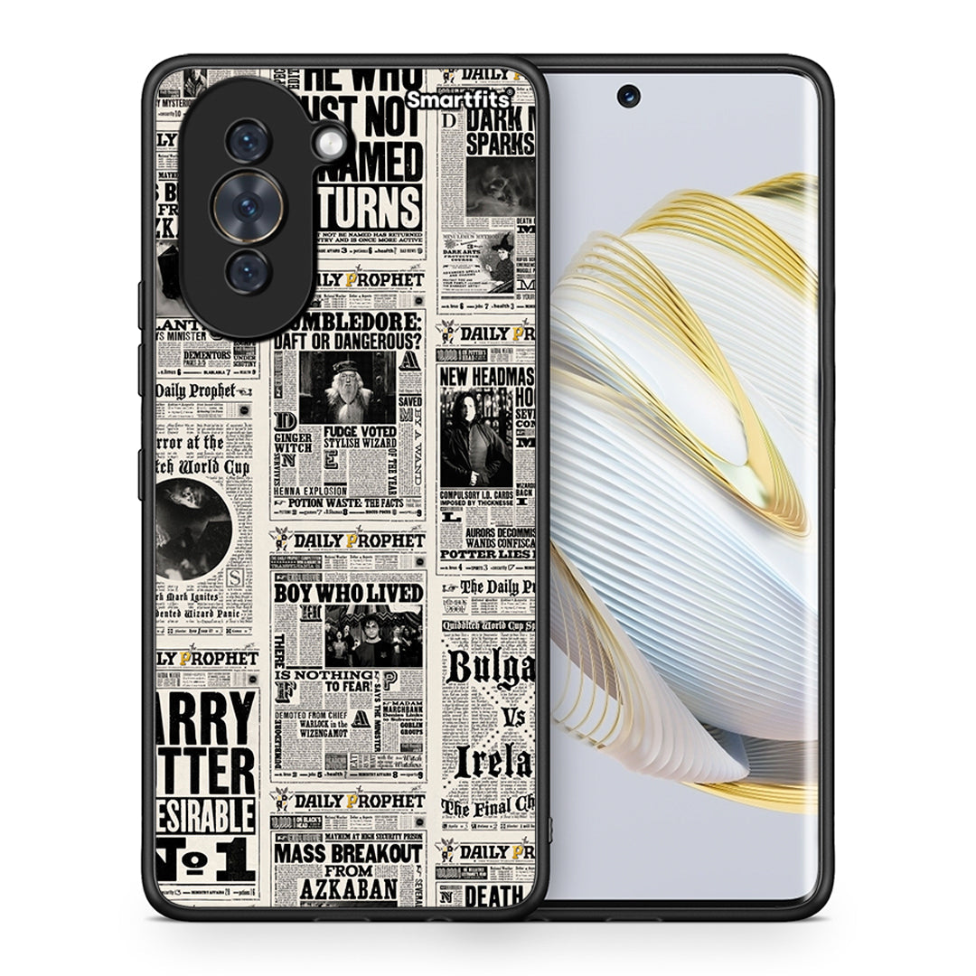 Θήκη Huawei Nova 10 Harry Paper από τη Smartfits με σχέδιο στο πίσω μέρος και μαύρο περίβλημα | Huawei Nova 10 Harry Paper case with colorful back and black bezels
