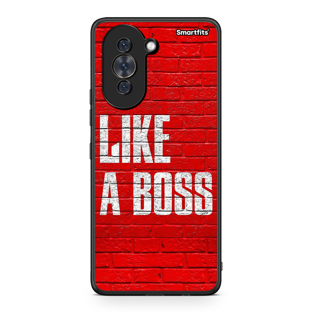 Huawei Nova 10 Like A Boss θήκη από τη Smartfits με σχέδιο στο πίσω μέρος και μαύρο περίβλημα | Smartphone case with colorful back and black bezels by Smartfits