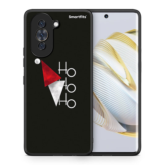 Θήκη Huawei Nova 10 Minimal Christmas από τη Smartfits με σχέδιο στο πίσω μέρος και μαύρο περίβλημα | Huawei Nova 10 Minimal Christmas case with colorful back and black bezels
