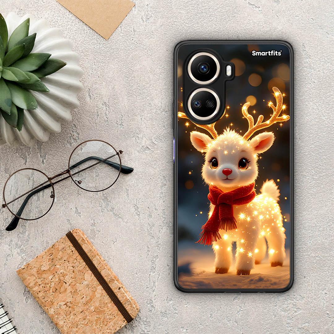 Θήκη Huawei Nova 10 SE Christmas Cutie από τη Smartfits με σχέδιο στο πίσω μέρος και μαύρο περίβλημα | Huawei Nova 10 SE Christmas Cutie Case with Colorful Back and Black Bezels