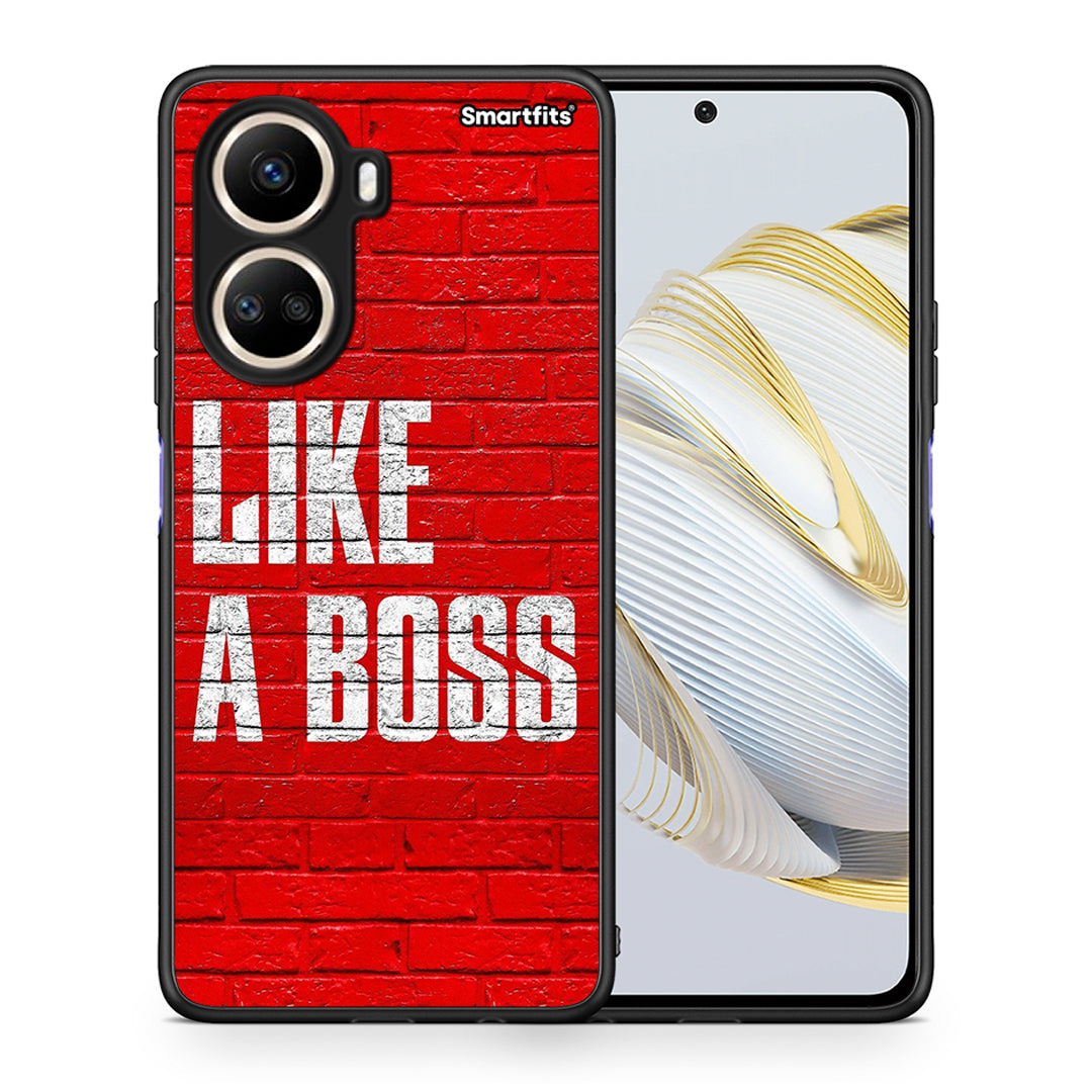 Θήκη Huawei Nova 10 SE Like A Boss από τη Smartfits με σχέδιο στο πίσω μέρος και μαύρο περίβλημα | Huawei Nova 10 SE Like A Boss Case with Colorful Back and Black Bezels