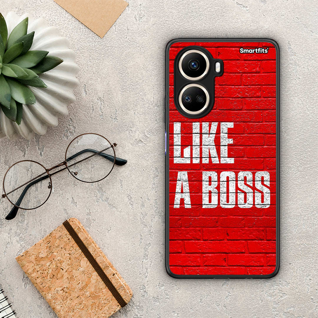 Θήκη Huawei Nova 10 SE Like A Boss από τη Smartfits με σχέδιο στο πίσω μέρος και μαύρο περίβλημα | Huawei Nova 10 SE Like A Boss Case with Colorful Back and Black Bezels