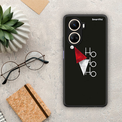 Θήκη Huawei Nova 10 SE Minimal Christmas από τη Smartfits με σχέδιο στο πίσω μέρος και μαύρο περίβλημα | Huawei Nova 10 SE Minimal Christmas Case with Colorful Back and Black Bezels