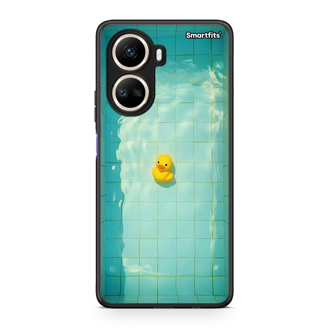 Θήκη Huawei Nova 10 SE Yellow Duck από τη Smartfits με σχέδιο στο πίσω μέρος και μαύρο περίβλημα | Huawei Nova 10 SE Yellow Duck Case with Colorful Back and Black Bezels