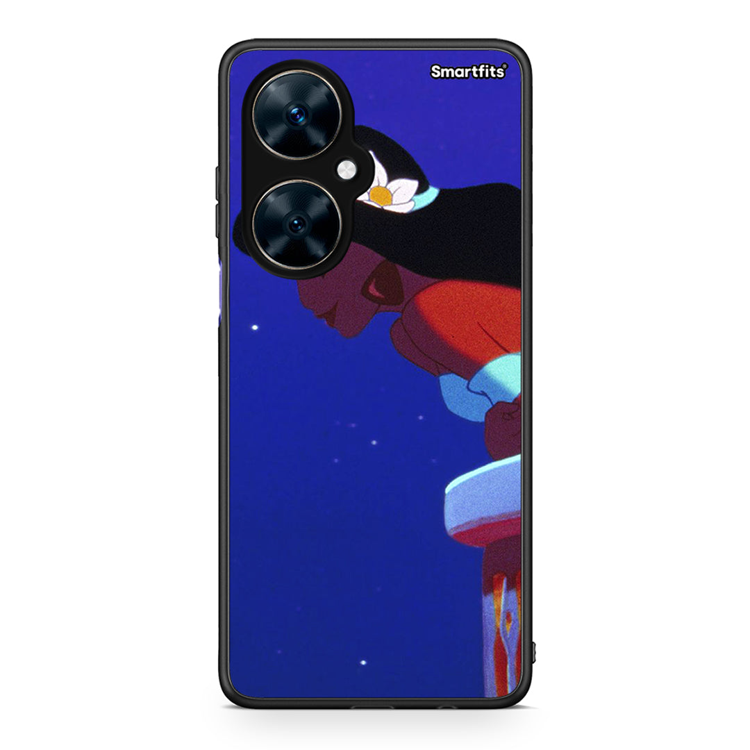 Huawei Nova 11i Alladin And Jasmine Love 2 θήκη από τη Smartfits με σχέδιο στο πίσω μέρος και μαύρο περίβλημα | Smartphone case with colorful back and black bezels by Smartfits