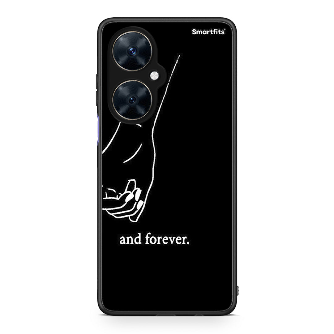 Huawei Nova 11i Always & Forever 2 Θήκη Αγίου Βαλεντίνου από τη Smartfits με σχέδιο στο πίσω μέρος και μαύρο περίβλημα | Smartphone case with colorful back and black bezels by Smartfits