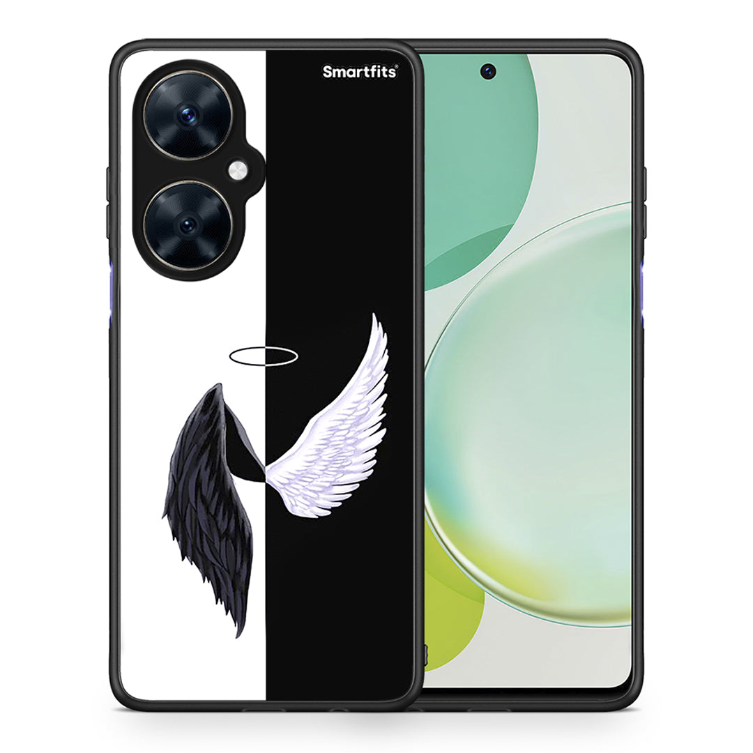 Θήκη Huawei Nova 11i Angels Demons από τη Smartfits με σχέδιο στο πίσω μέρος και μαύρο περίβλημα | Huawei Nova 11i Angels Demons case with colorful back and black bezels