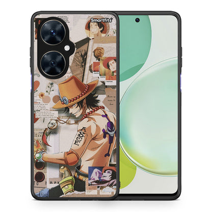 Θήκη Huawei Nova 11i Anime Collage από τη Smartfits με σχέδιο στο πίσω μέρος και μαύρο περίβλημα | Huawei Nova 11i Anime Collage case with colorful back and black bezels