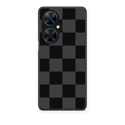 Θήκη Huawei Nova 11i Black and Charcoal Striped Checks από τη Smartfits με σχέδιο στο πίσω μέρος και μαύρο περίβλημα | Huawei Nova 11i Black and Charcoal Striped Checks case with colorful back and black bezels